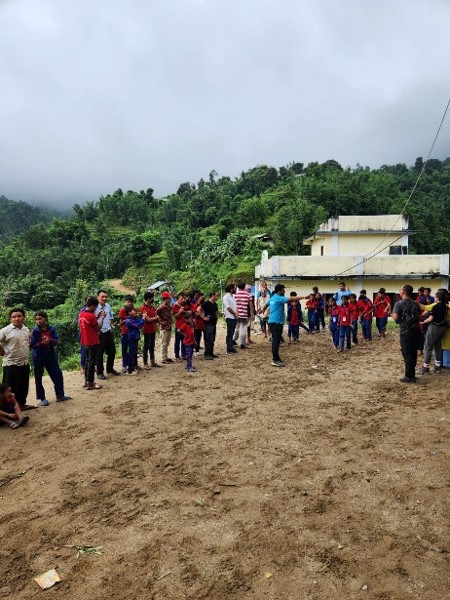 School activity area that pose danger and safety concerns for children in Nepal