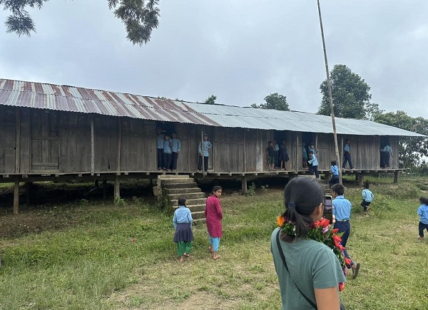Wooden classrooms in Nepal