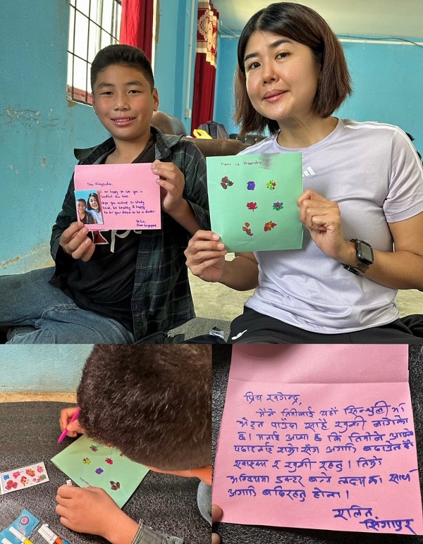 Sponsored child meet up in Nepal