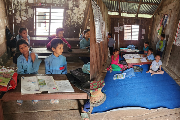 happy children in schools in Nepal