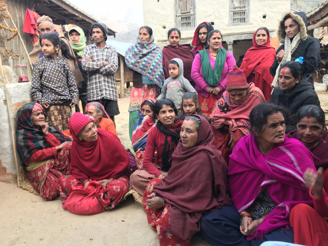 The villagers welcomed us with happy and warm&nbsp;faces