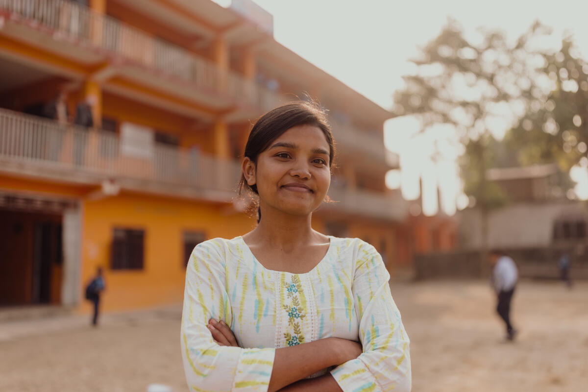 Susma, aged 18, an active leader of children’s groups.
