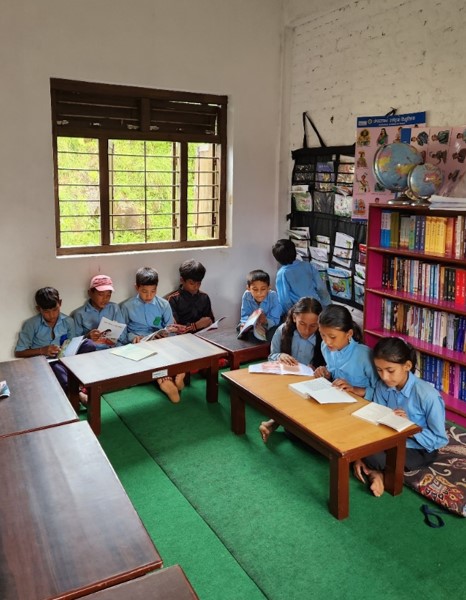 Library supported by World Vision in Nepal