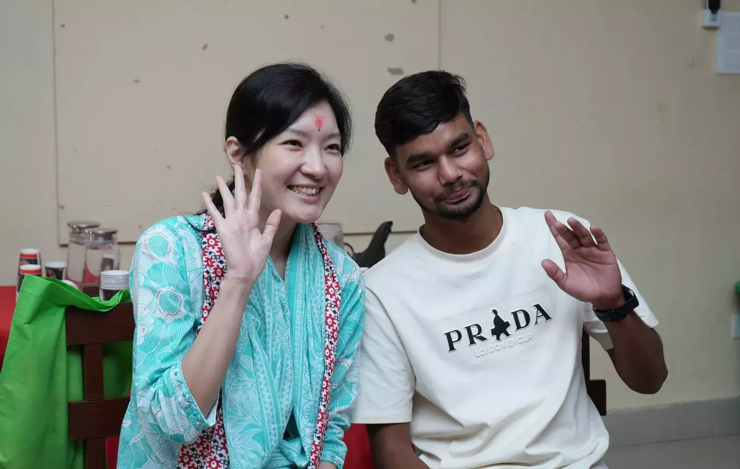 Grace Ho with Child Sponsor Naresh in Sindhuli East 
