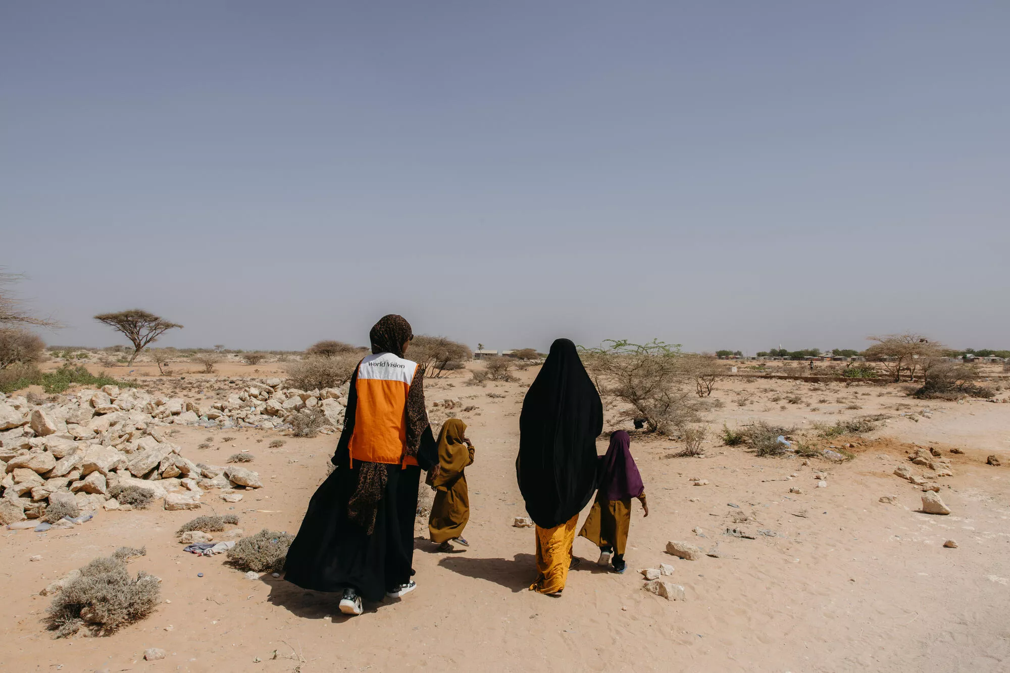 World Vision Staff providing health service in Somalia