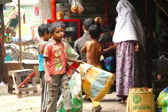 Street children in Bangladesh